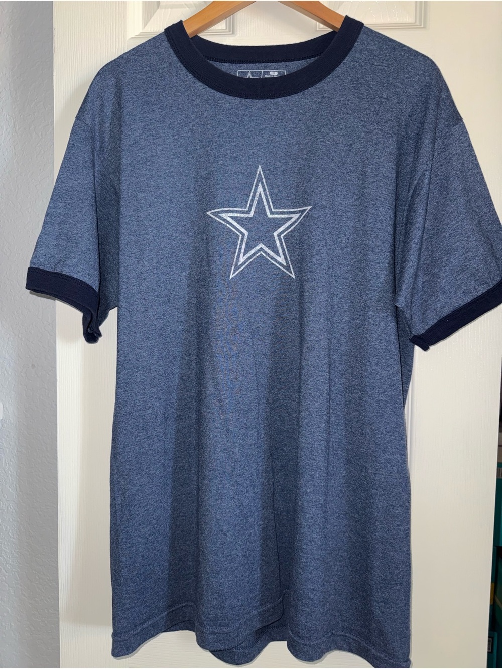 Team Apparel Dallas Cowboys NFL Navy Heather Star Tee